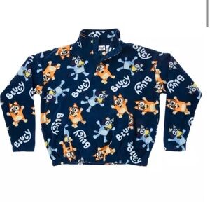 Adult Large Bluey Sherpa fleece Jacket